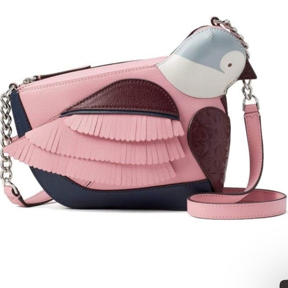 2 😍 Kate Spade Love Bird Novelty Crossbody Bag Rare Limited Leather Uniq… - Picture 3 of 17